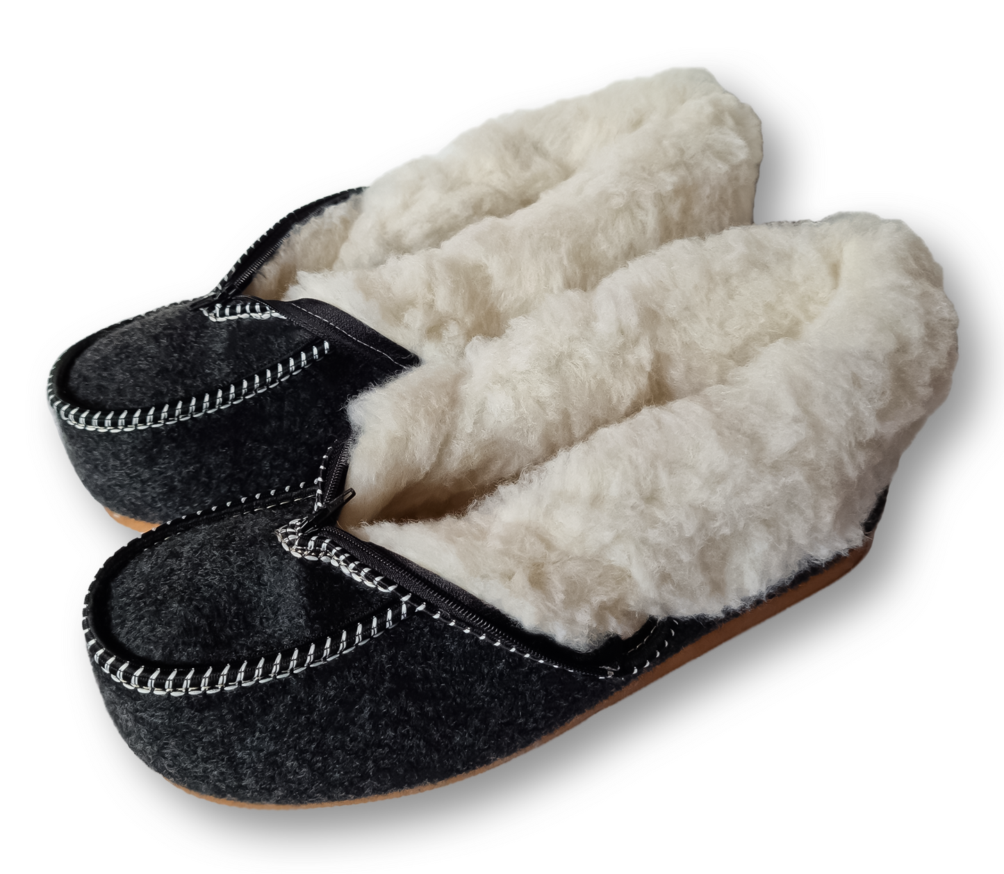 Highlander Home Slippers Warm Woolen Warm Winter Leather Slippers