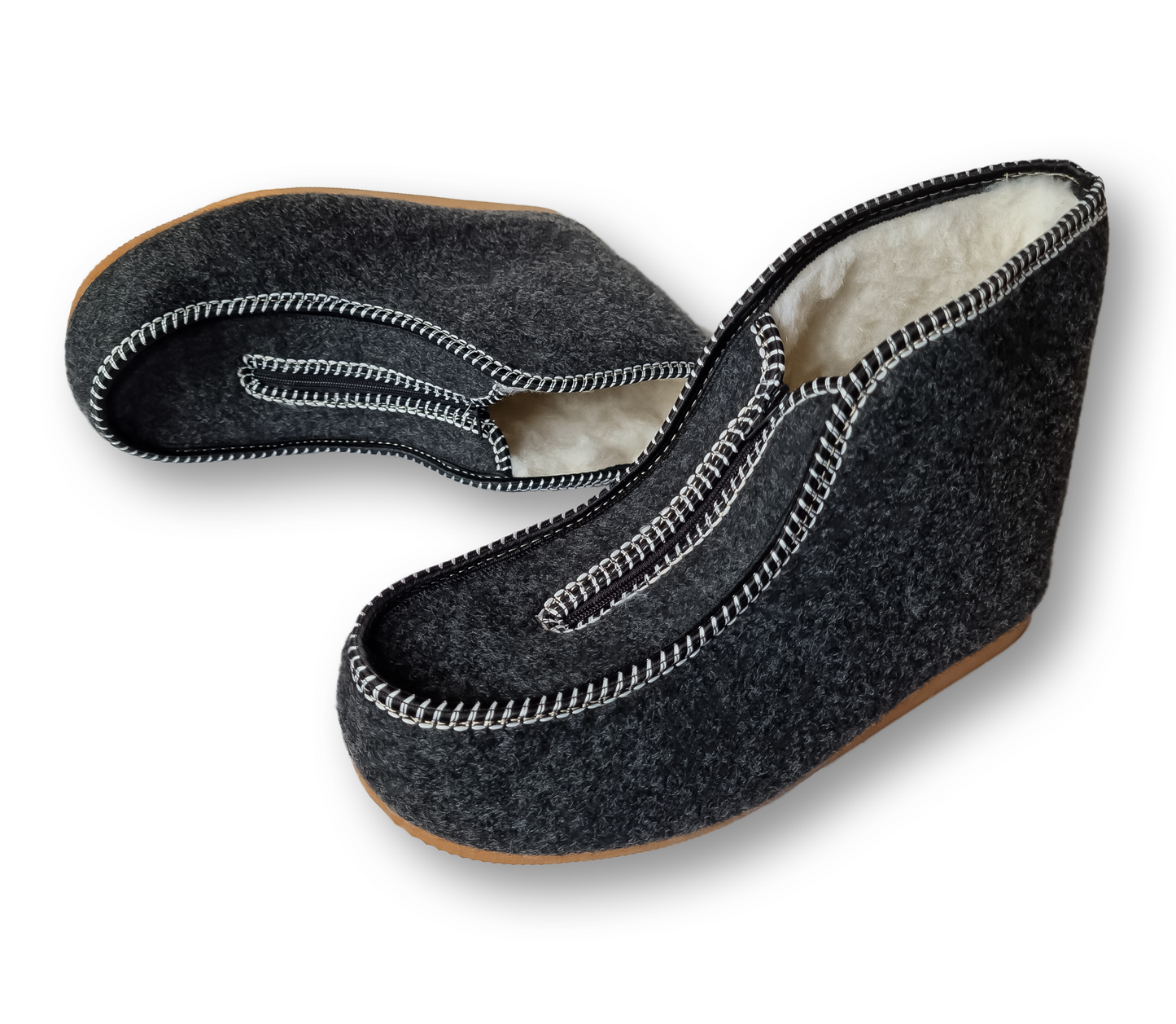 Highlander Home Slippers Warm Woolen Warm Winter Leather Slippers