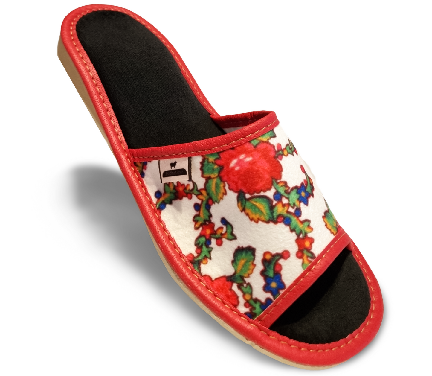 Podhalove Women's Slippers, Highlander Leather Flip-Flops, Ciapy Laczki