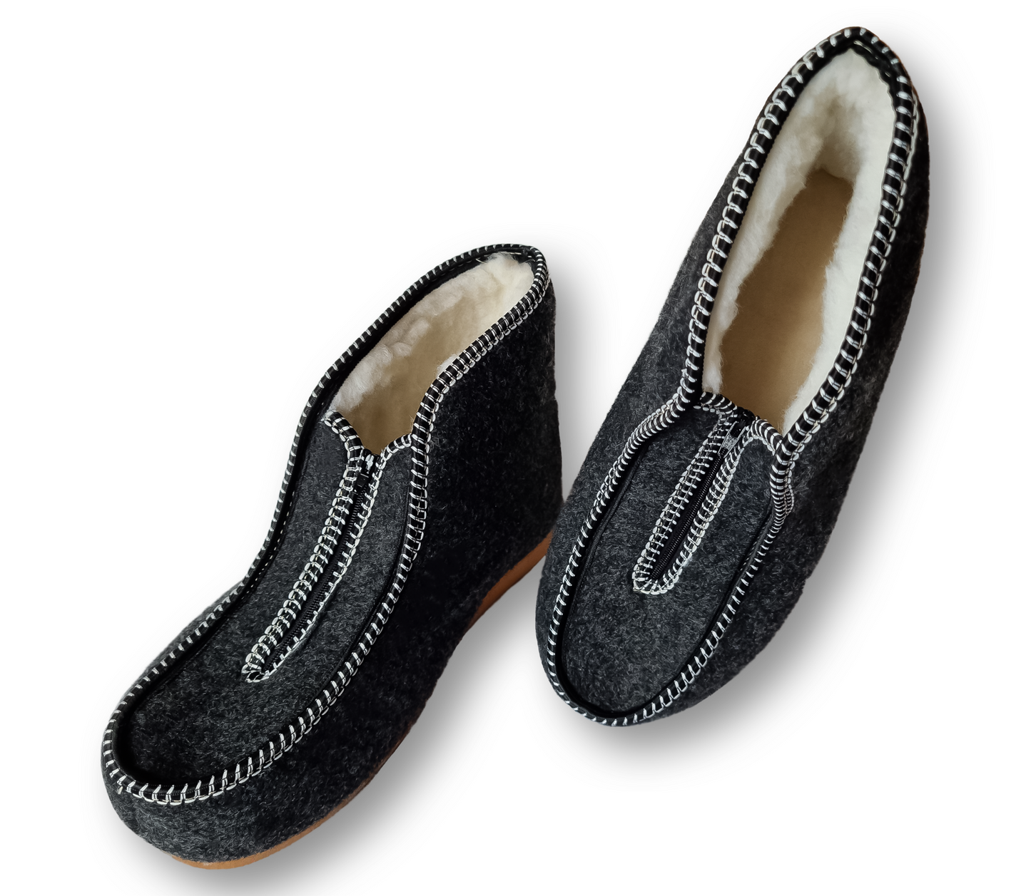 Highlander Home Slippers Warm Woolen Warm Winter Leather Slippers