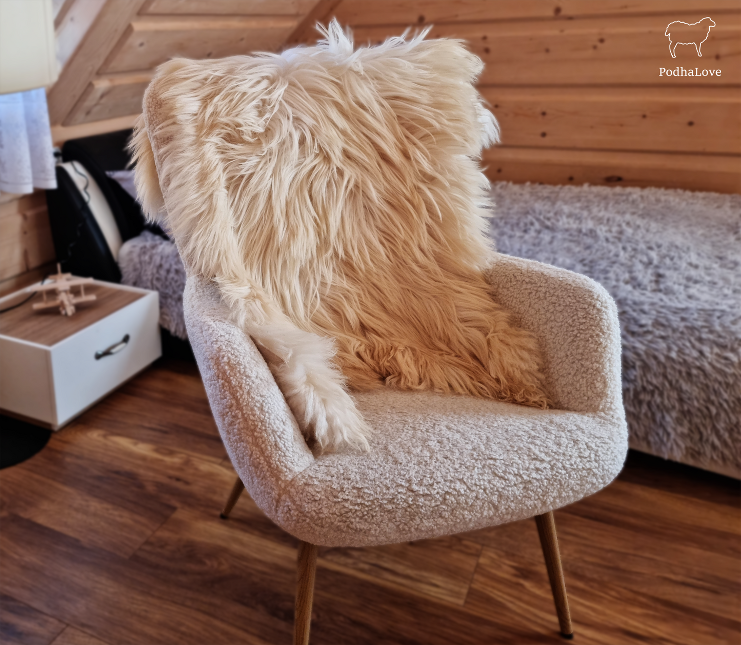Sheepskin Premium Sheepskin Rug Natural Round Large XXL