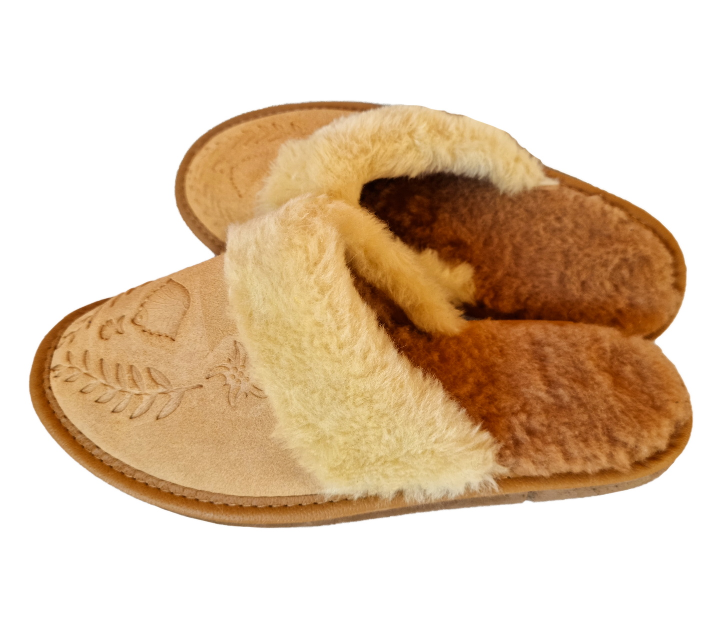 Podhalove Women's Slippers, Highlander Leather Flip-Flops, Ciapy Laczki