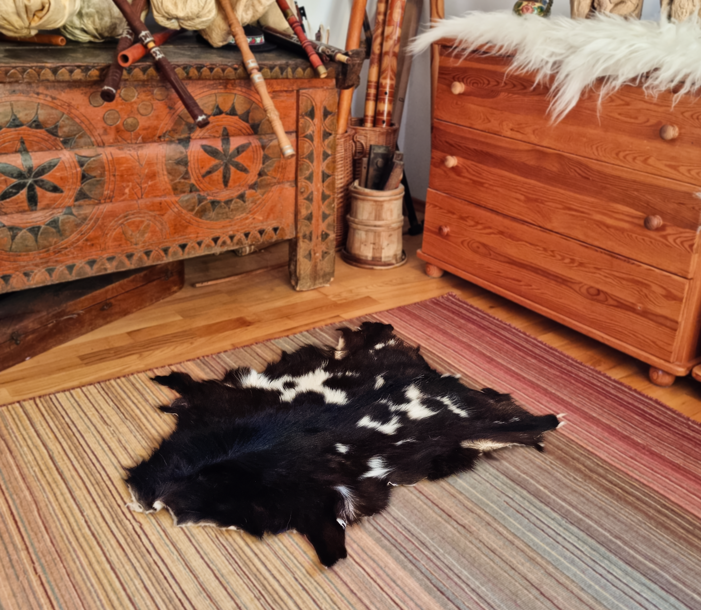 Sheepskin Premium Sheepskin Rug Natural Round Large XXL