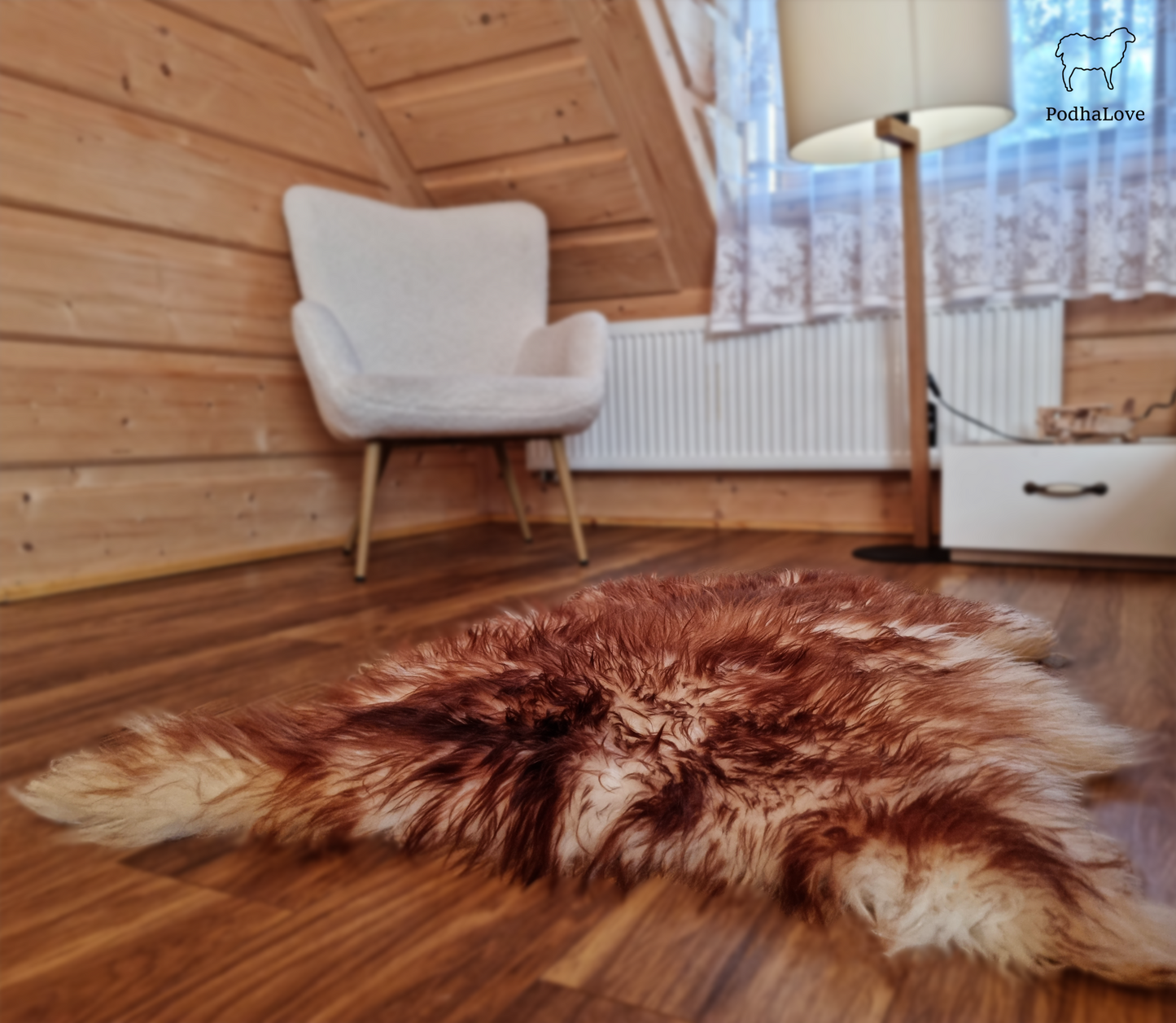 Sheepskin Premium Sheepskin Rug Natural Round Large XXL