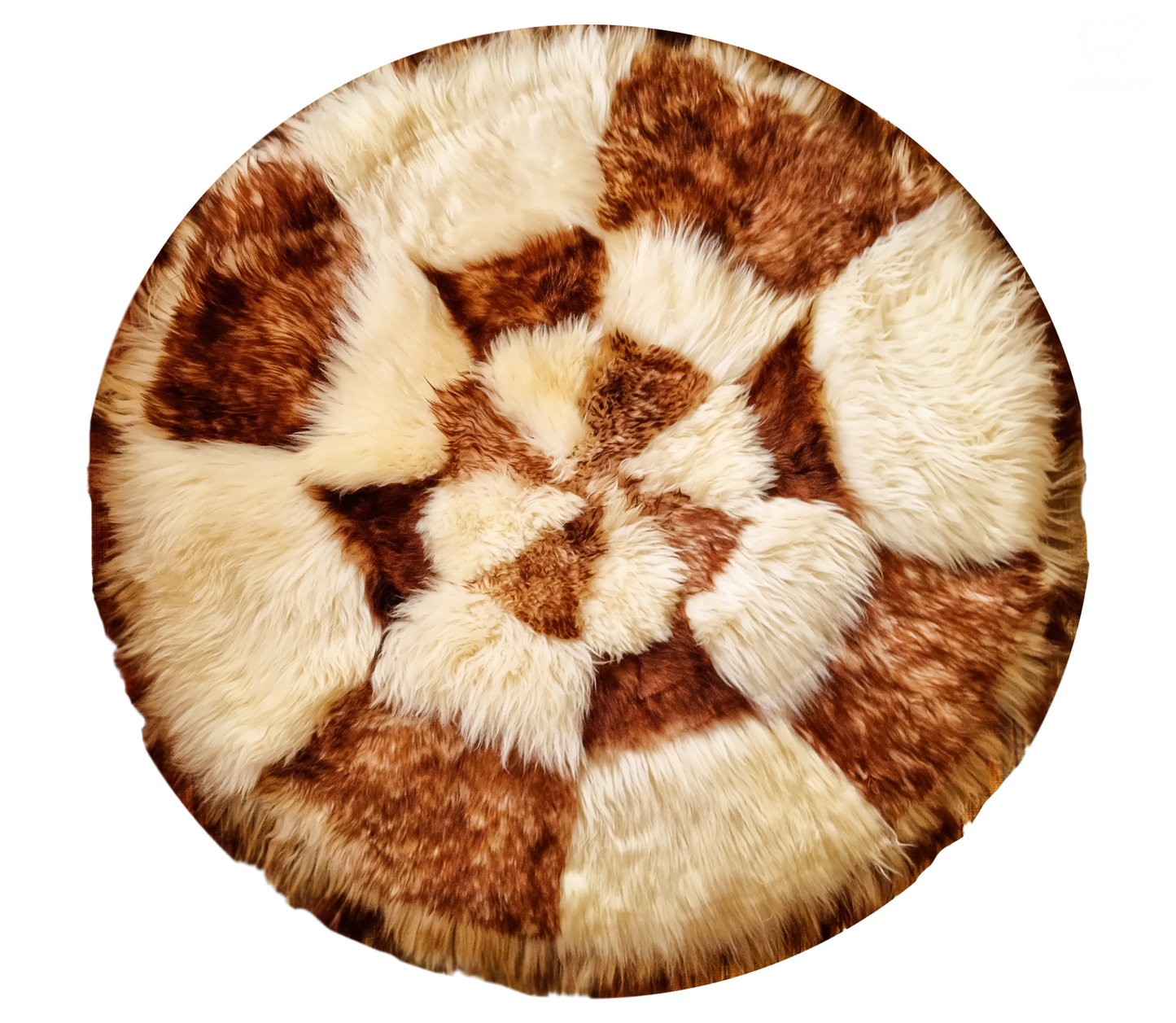 Sheepskin Premium Sheepskin Rug Natural Round Large XXL