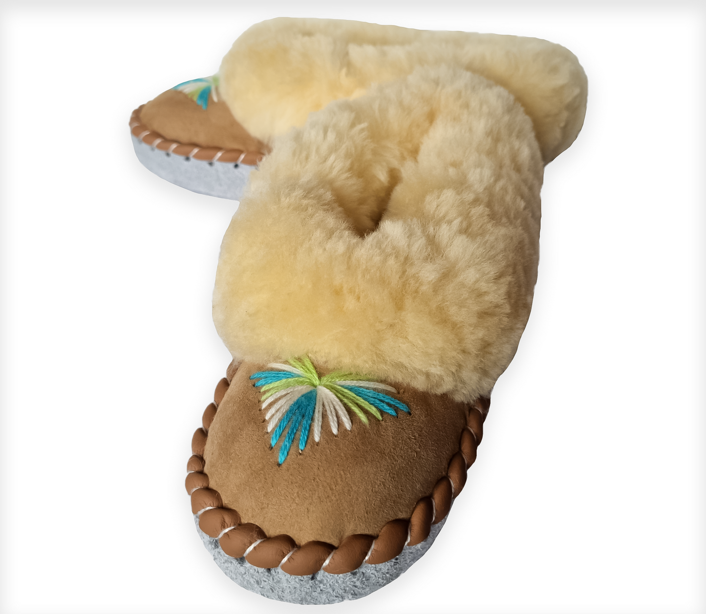 Highlander Home Slippers Warm Woolen Warm Winter Leather Slippers