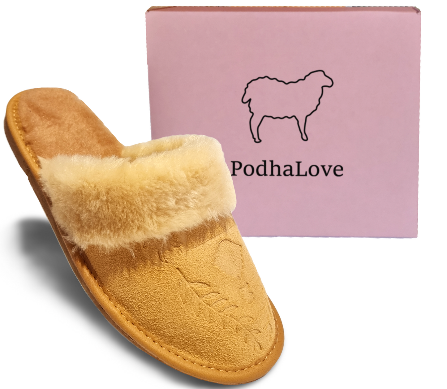 Podhalove Women's Slippers, Highlander Leather Flip-Flops, Ciapy Laczki