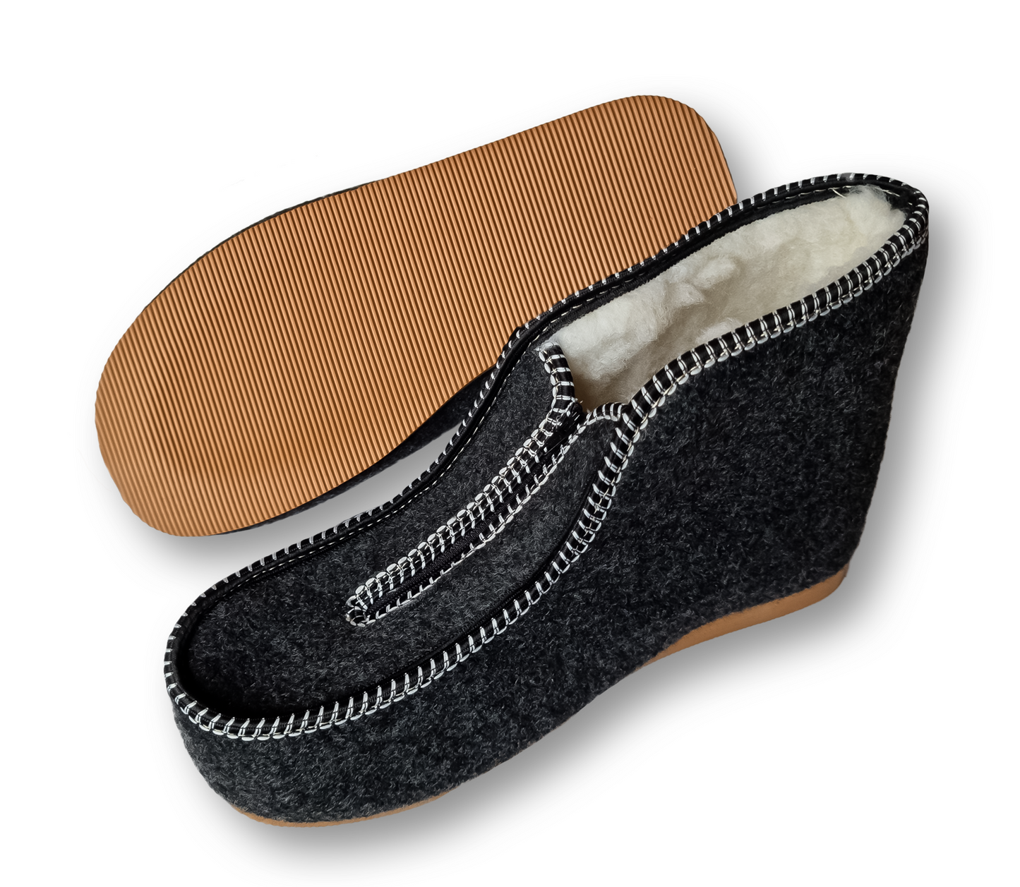 Highlander Home Slippers Warm Woolen Warm Winter Leather Slippers