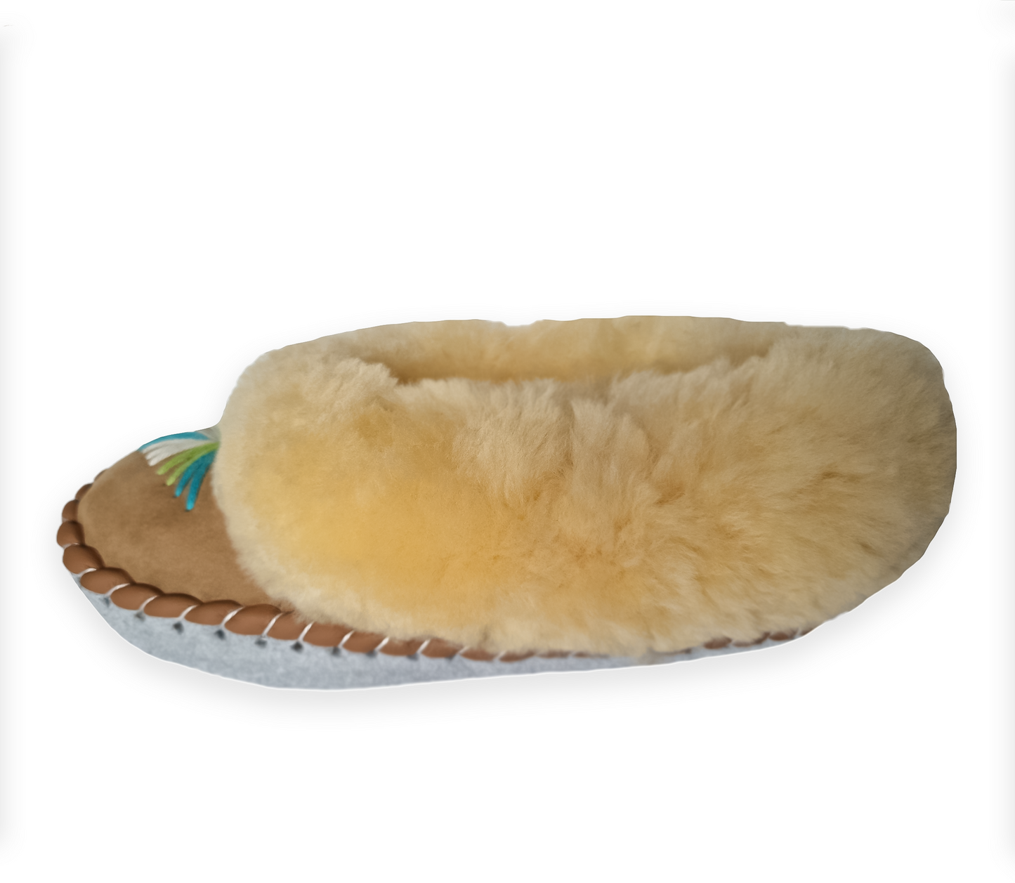 Highlander Home Slippers Warm Woolen Warm Winter Leather Slippers