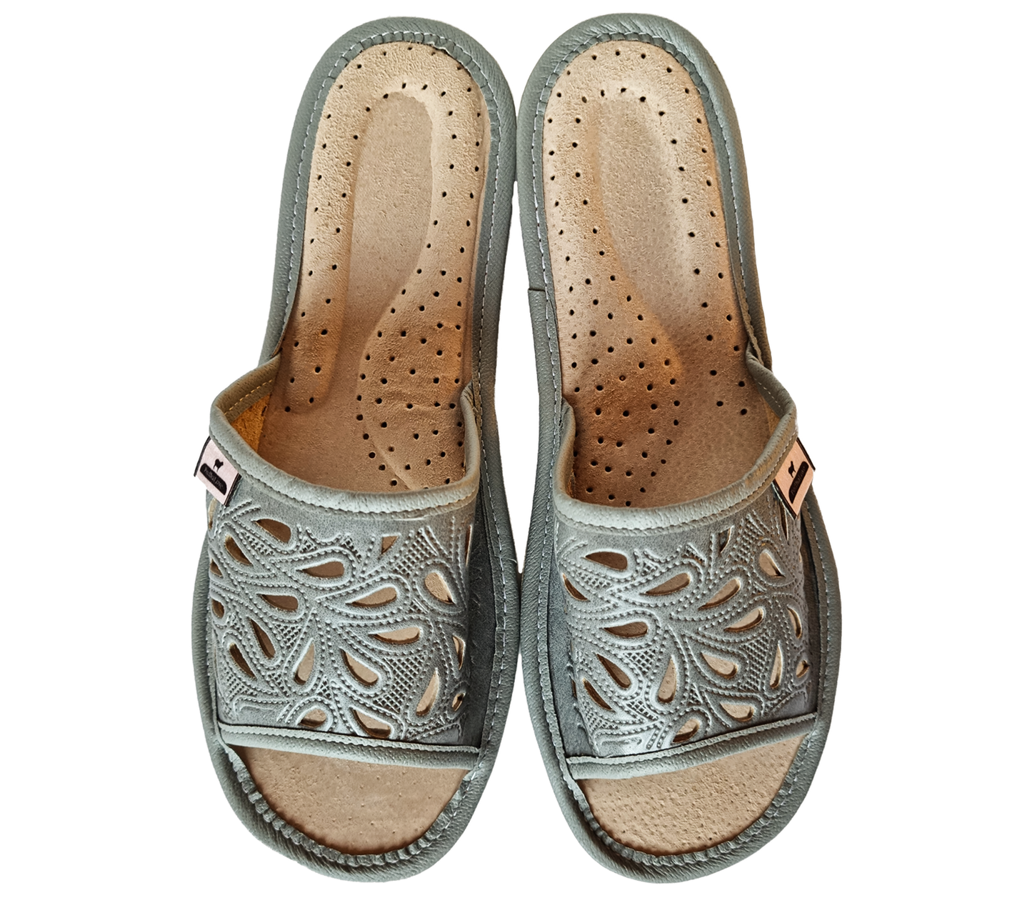 Podhalove Women's Slippers, Highlander Leather Flip-Flops, Ciapy Laczki