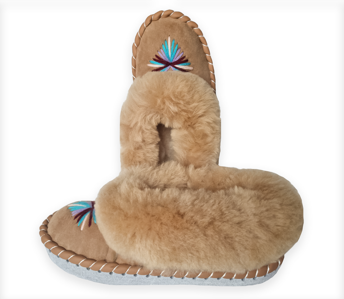 Highlander Home Slippers Warm Woolen Warm Winter Leather Slippers