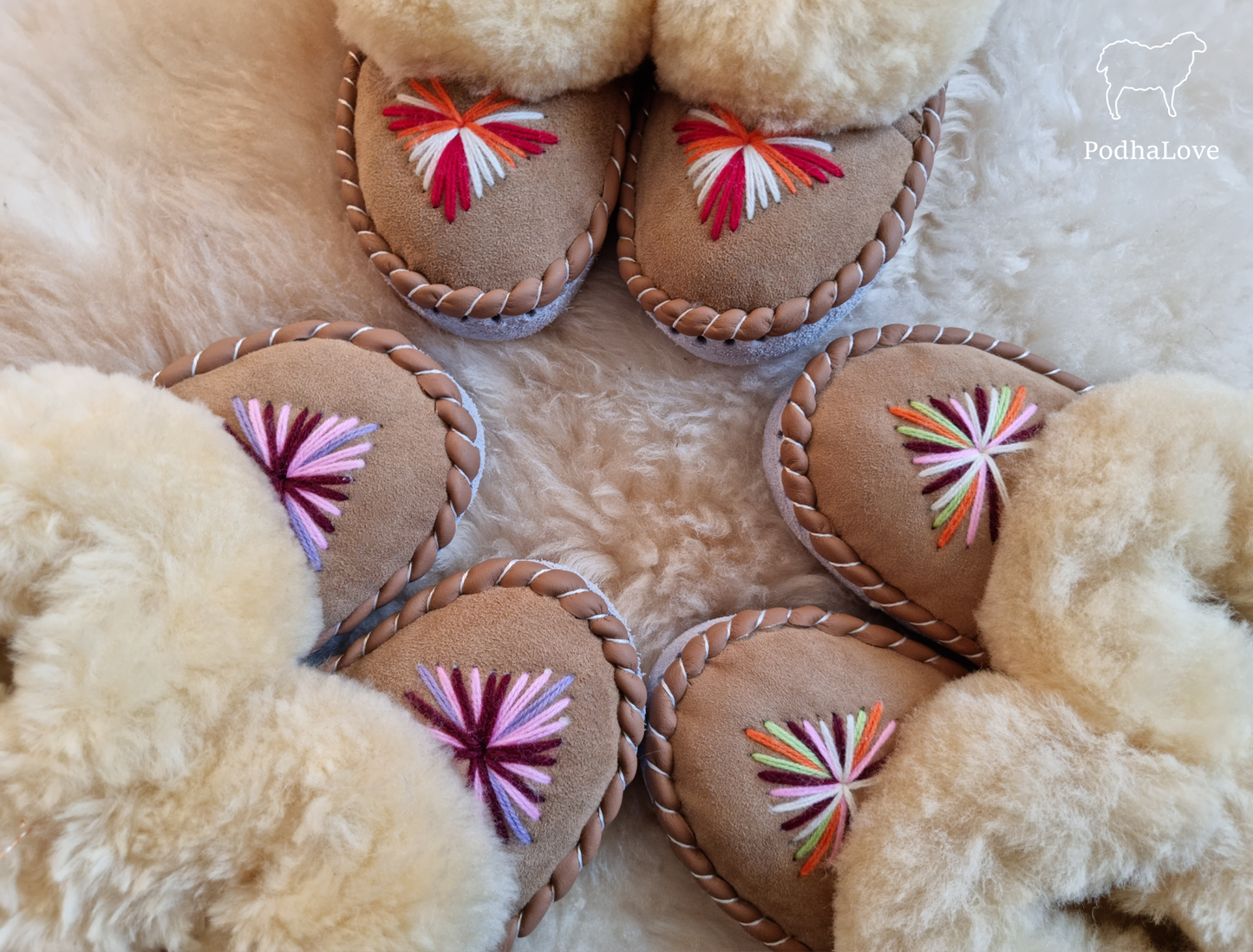 Highlander Home Slippers Warm Woolen Warm Winter Leather Slippers