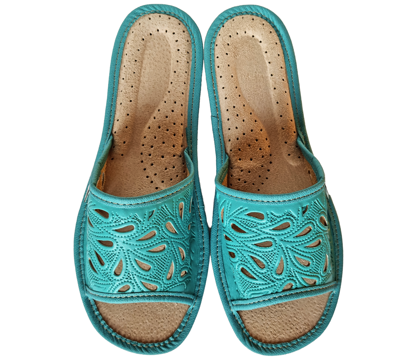 Podhalove Women's Slippers, Highlander Leather Flip-Flops, Ciapy Laczki