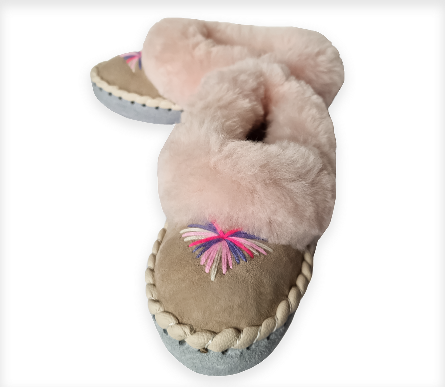 Highlander Home Slippers Warm Woolen Warm Winter Leather Slippers