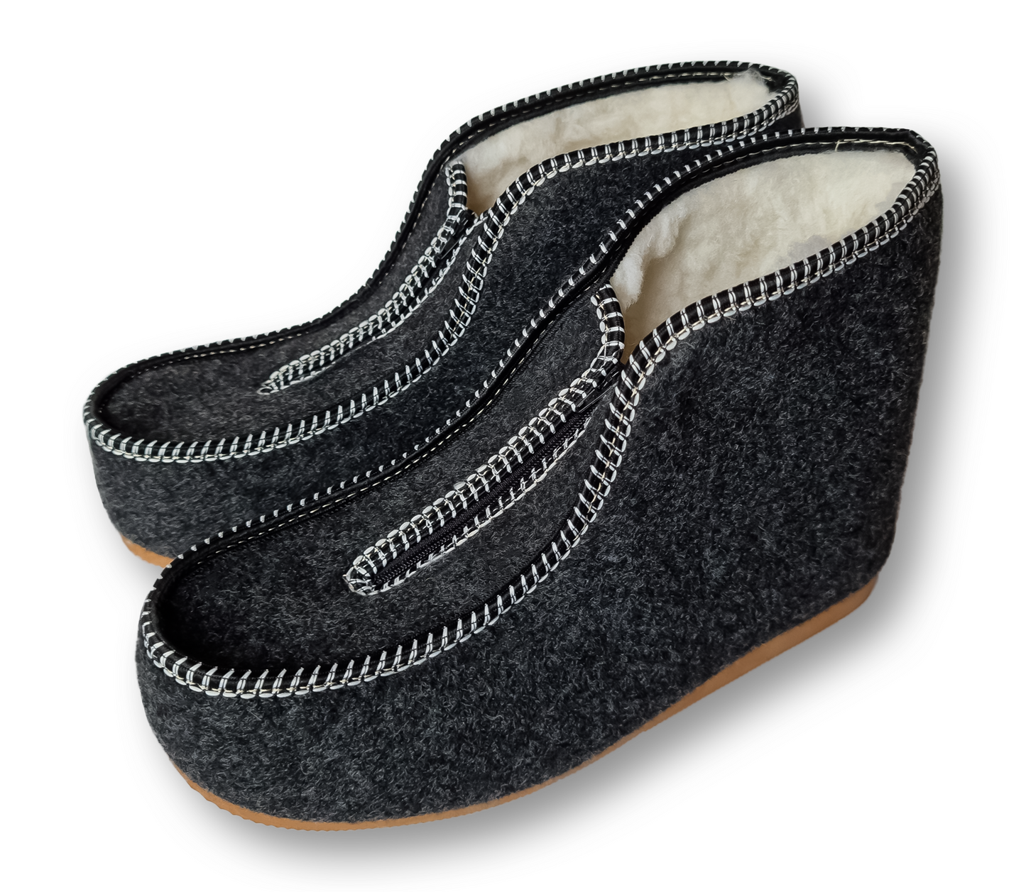 Highlander Home Slippers Warm Woolen Warm Winter Leather Slippers