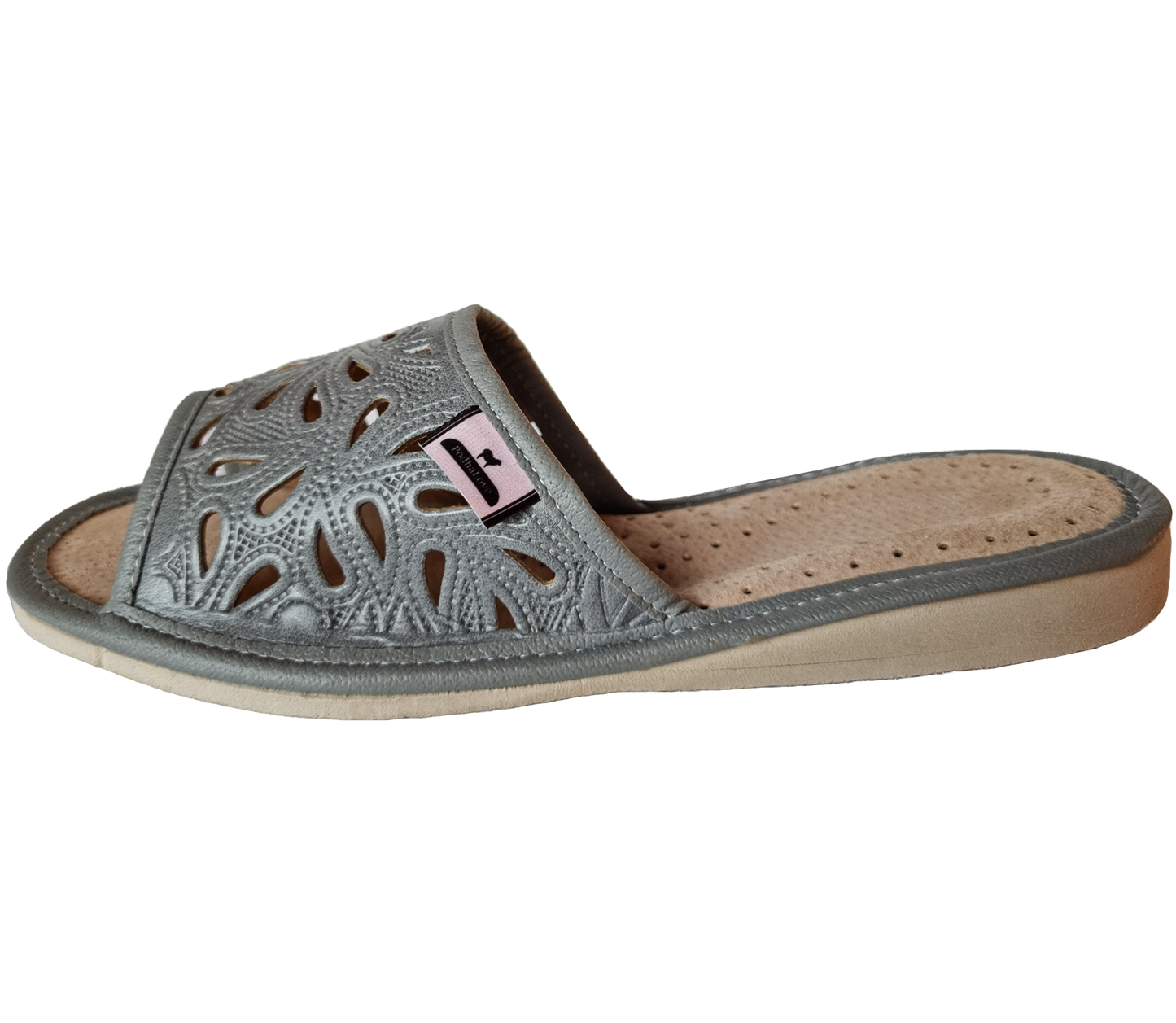Podhalove Women's Slippers, Highlander Leather Flip-Flops, Ciapy Laczki