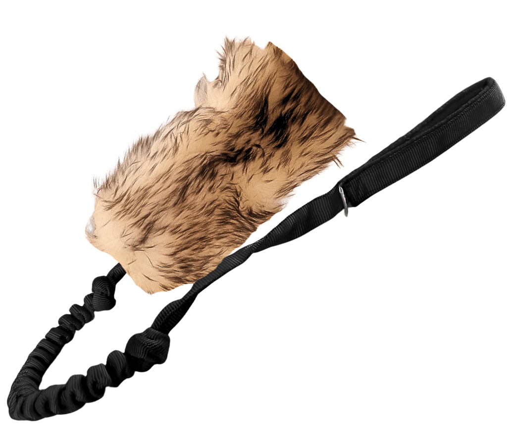 NATURAL SHEEPSKIN TUG TOY WITH SHOCK ABSORBER 70CM - DOG TOY