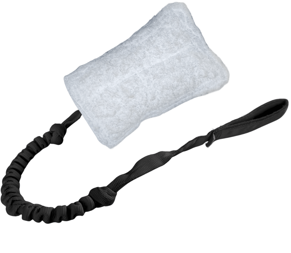 NATURAL SHEEPSKIN TUG TOY WITH SHOCK ABSORBER 70CM - DOG TOY