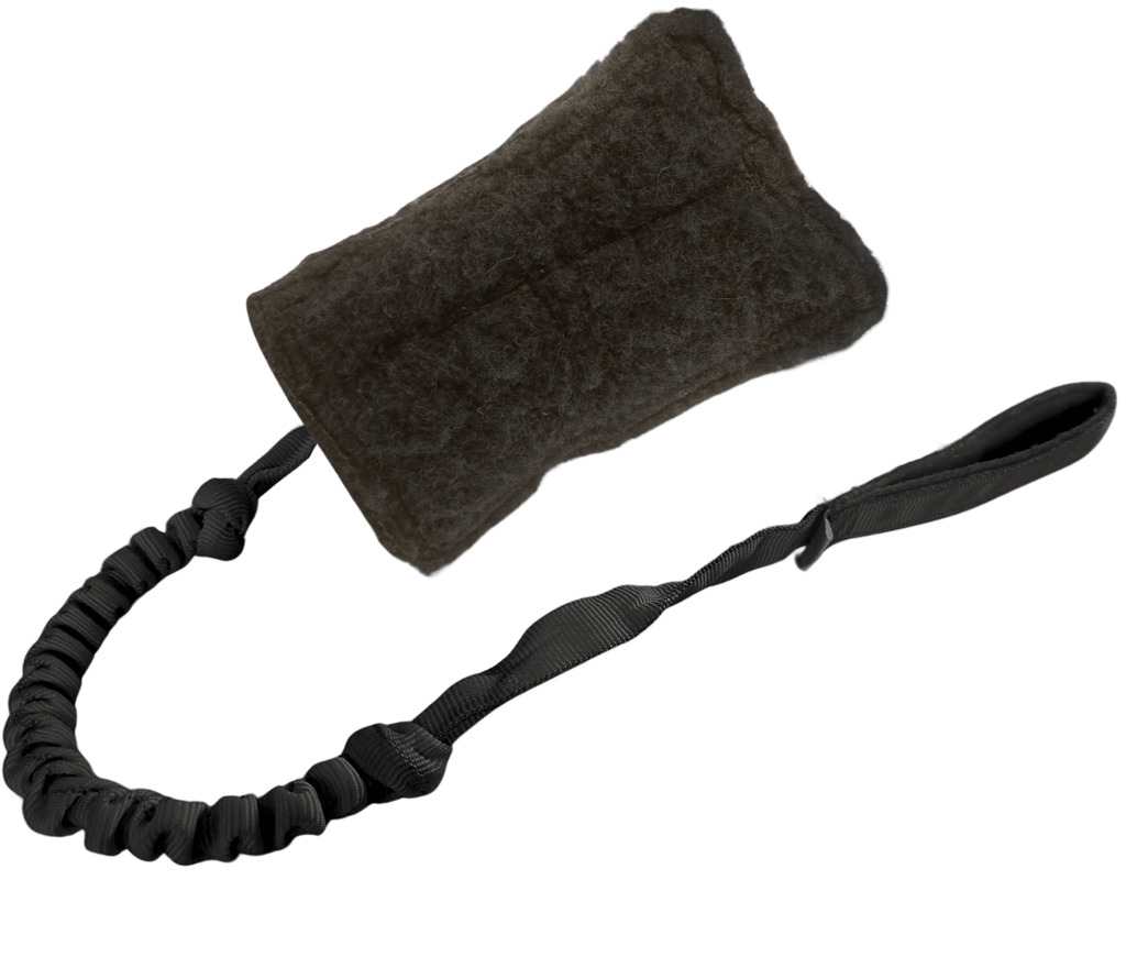 SHEEPSKIN BITE TUG WITH SHOCK ABSORBER 70CM - DOG TOY