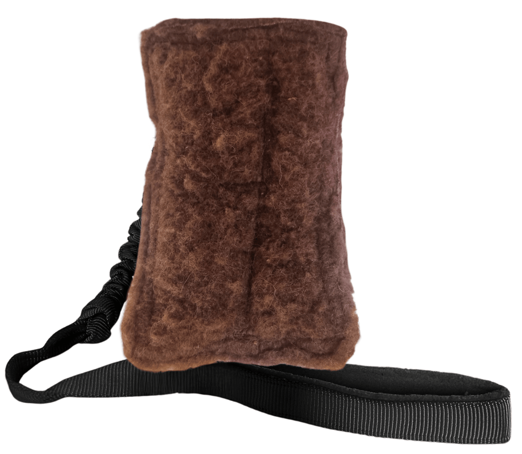 NATURAL SHEEPSKIN TUG TOY WITH SHOCK ABSORBER 70CM - DOG TOY
