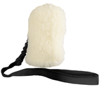 SHEEP NATURAL FUR BITE TUG WITH SHOCK ABSORBER 70CM - DOG TOY