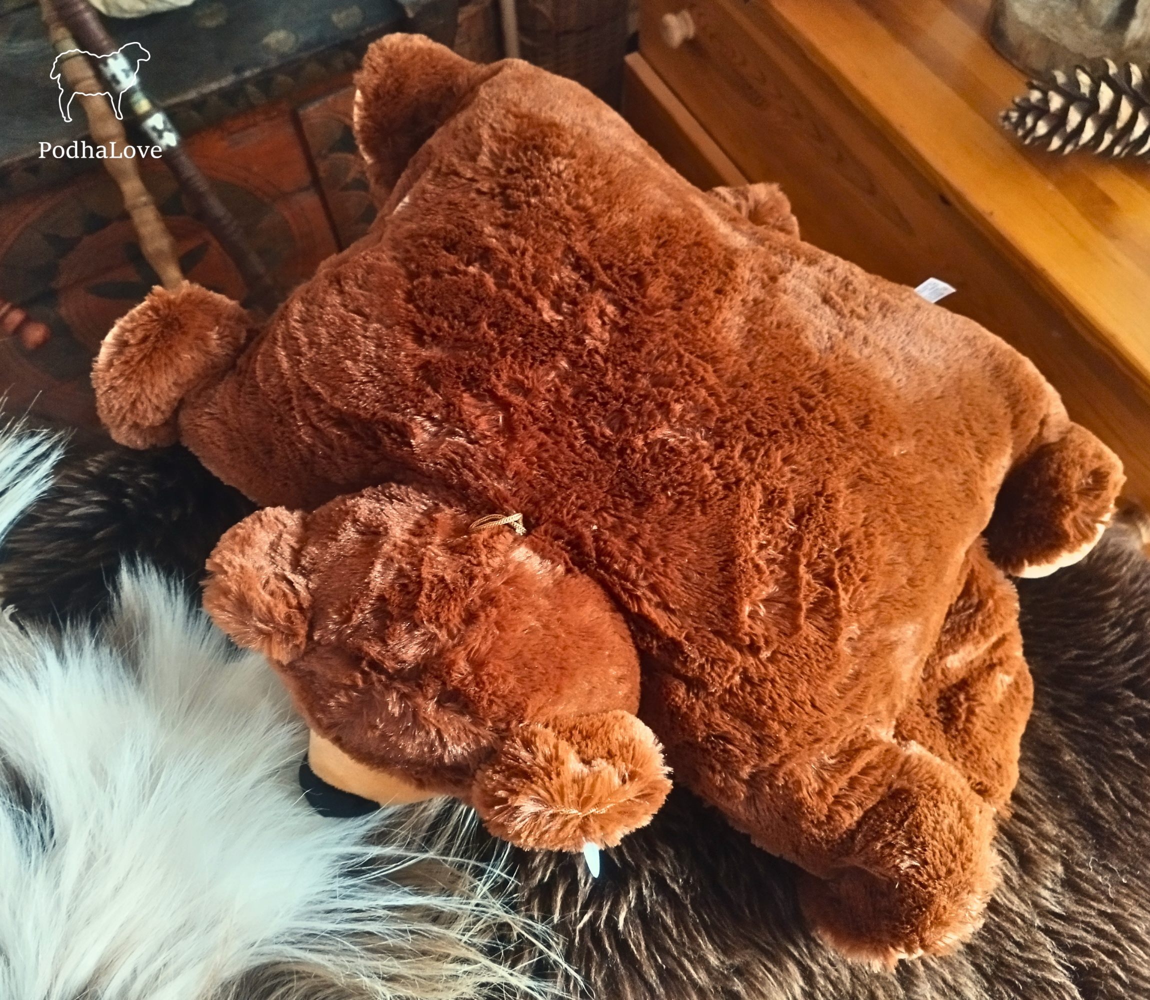 Lamb Foldable Plush Cushion - 53cm