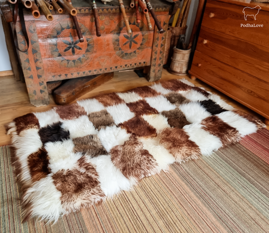 Sheepskin Premium Sheepskin Rug Natural Round Large XXL