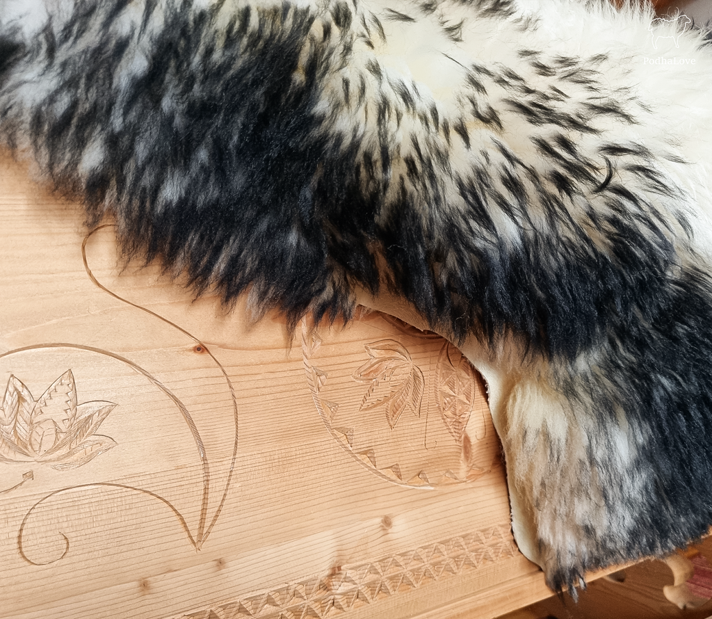 SKÓRA OWCZA SKÓRY OWCZE NATURALNE 120-130 cm DUŻE XXL