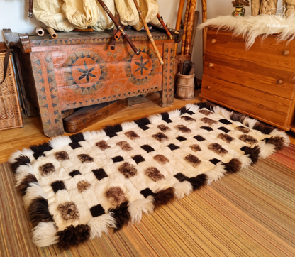 Schaffell Premium Schaffell Teppich Natur Rund Groß XXL