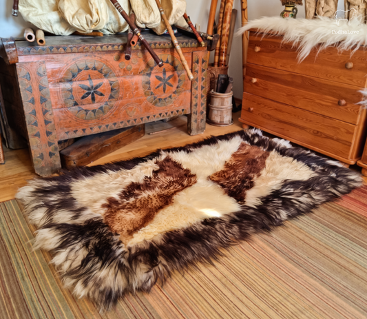 Sheepskin Premium Sheepskin Rug Natural Round Large XXL