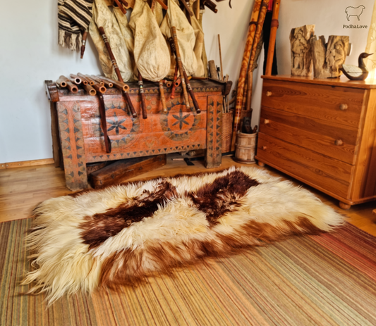 Sheepskin Premium Sheepskin Rug Natural Round Large XXL