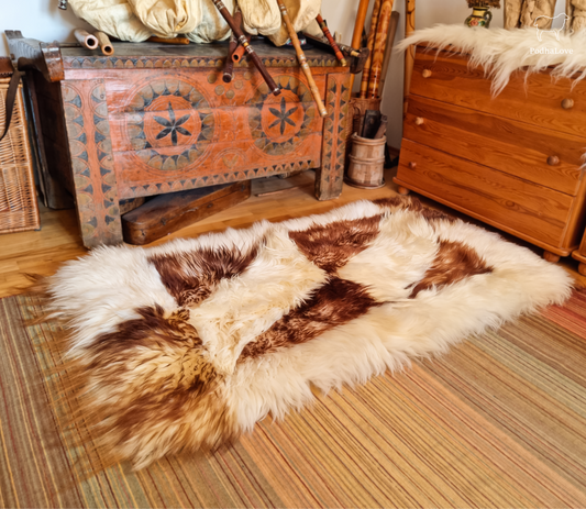 Sheepskin Premium Sheepskin Rug Natural Round Large XXL