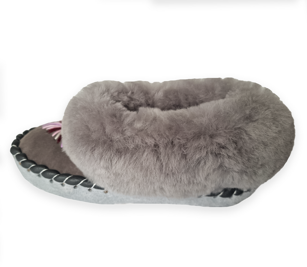 Bambosze Góralskie Domowe Kapcie Ciepłe Wełniane Ciepłe Zimowe Skórzane