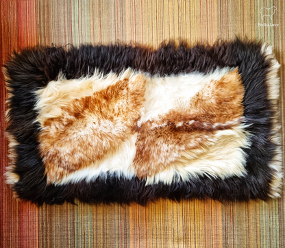 Schaffell Premium Schaffell Teppich Natur Rund Groß XXL