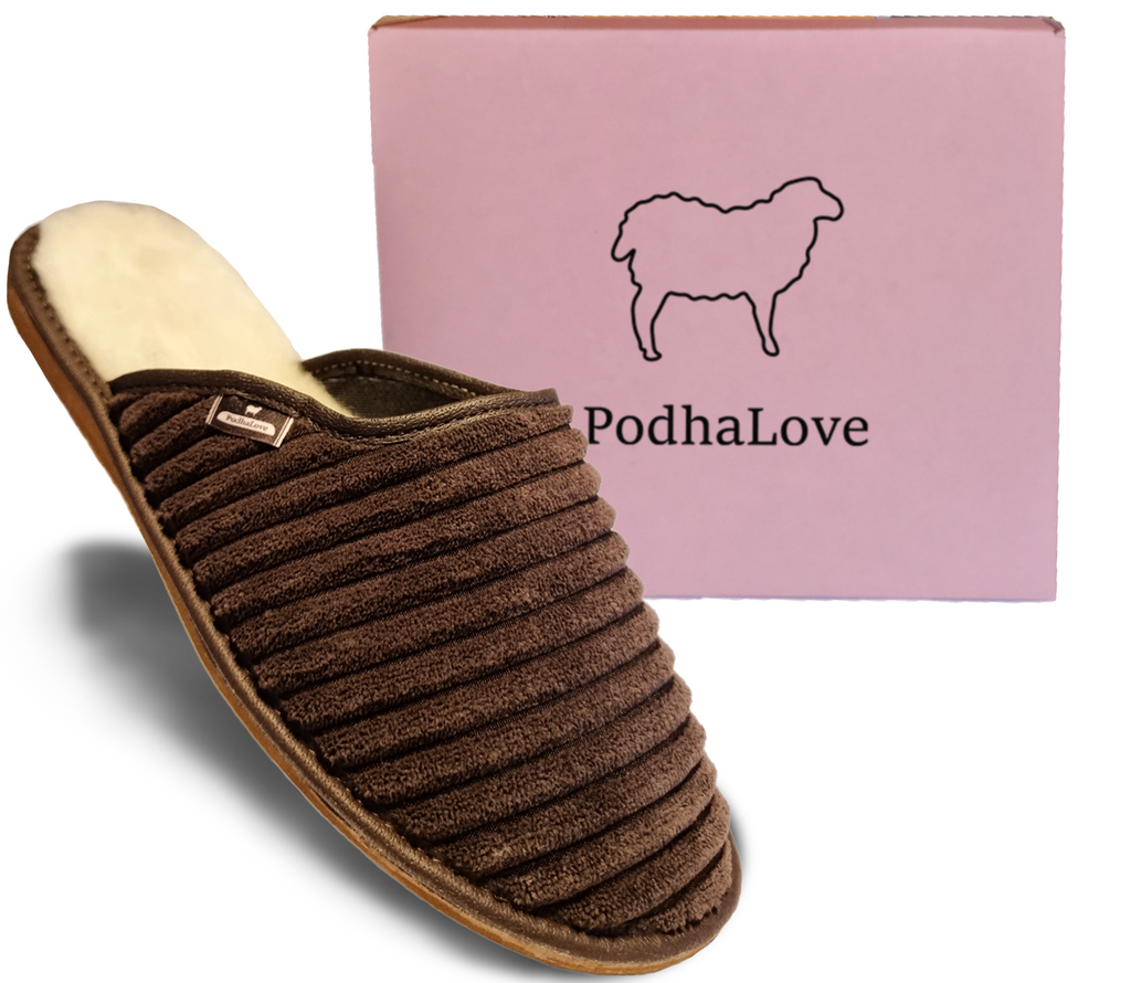 Podhalove Women's Slippers, Highlander Leather Flip-Flops, Ciapy Laczki