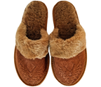 Podhalove Women's Slippers, Highlander Leather Flip-Flops, Ciapy Laczki