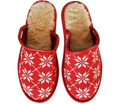 Podhalove Damen-Hausschuhe, Highlander-Leder-Flip-Flops, Ciapy Laczki