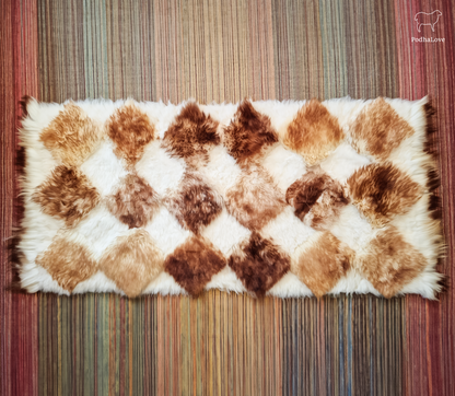 Sheepskin Premium Sheepskin Rug Natural Round Large XXL