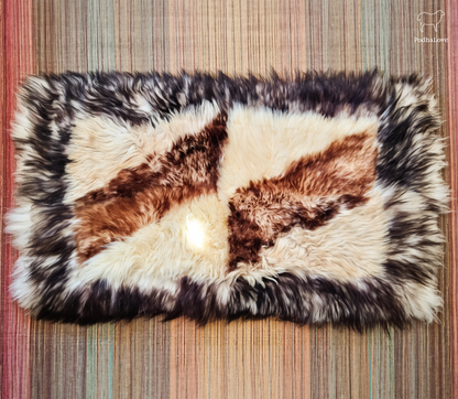 Schaffell Premium Schaffell Teppich Natur Rund Groß XXL