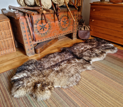 Schaffell Premium Schaffell Teppich Natur Rund Groß XXL