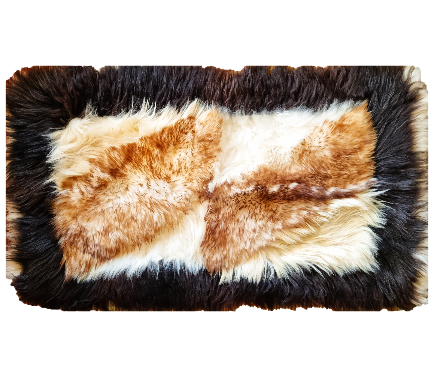 Schaffell Premium Schaffell Teppich Natur Rund Groß XXL