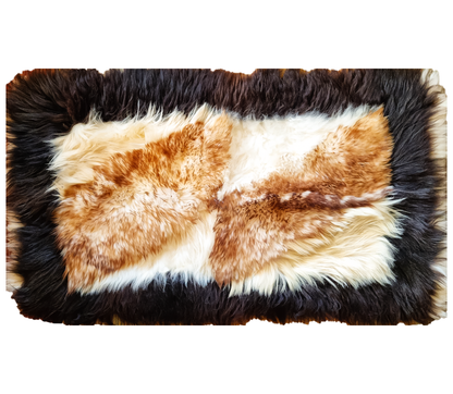 Schaffell Premium Schaffell Teppich Natur Rund Groß XXL
