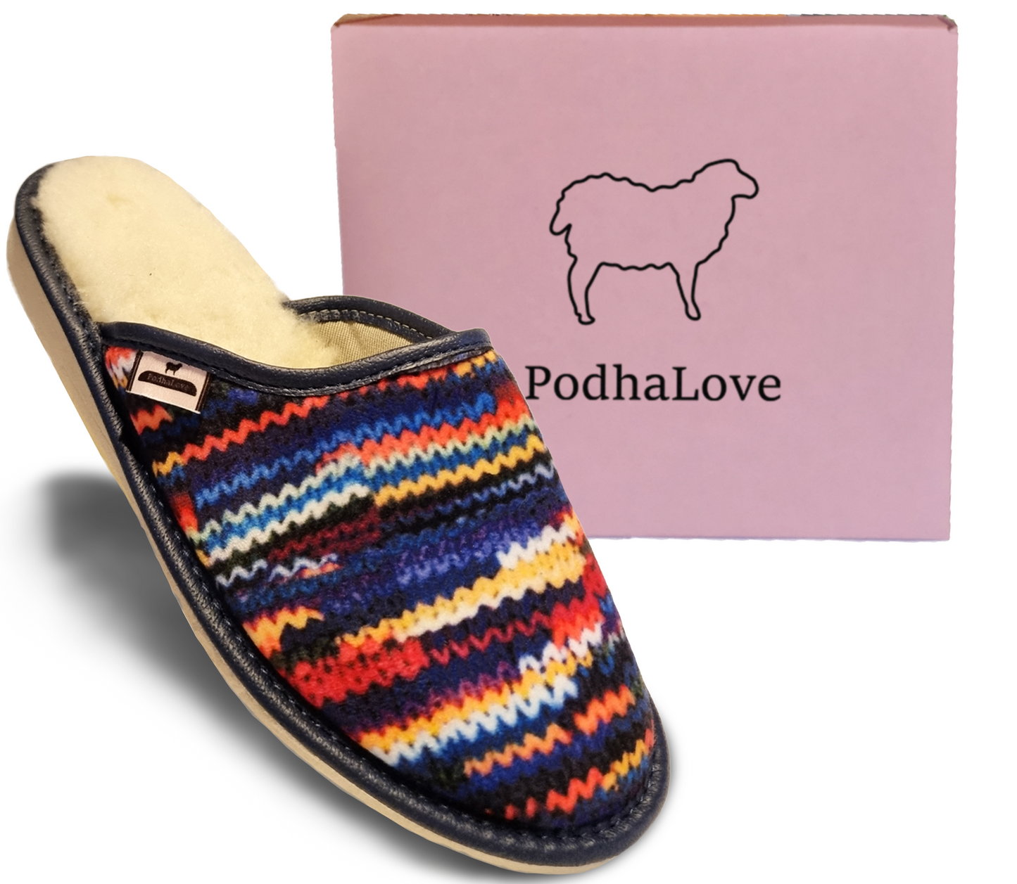 Podhalove Women's Slippers, Highlander Leather Flip-Flops, Ciapy Laczki
