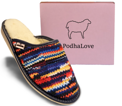 Podhalove Women's Slippers, Highlander Leather Flip-Flops, Ciapy Laczki