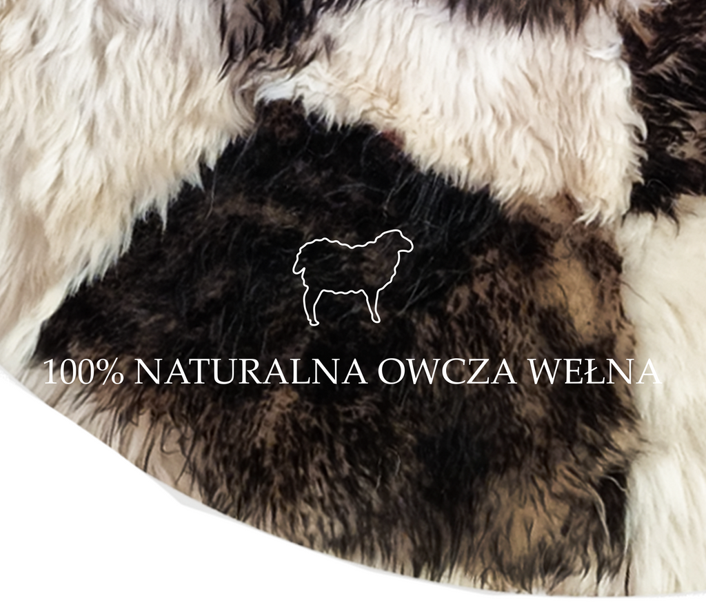 Skóra Owcza Premium Dywan Ze Skóry Owczej Naturalny Okrągły Duży XXL