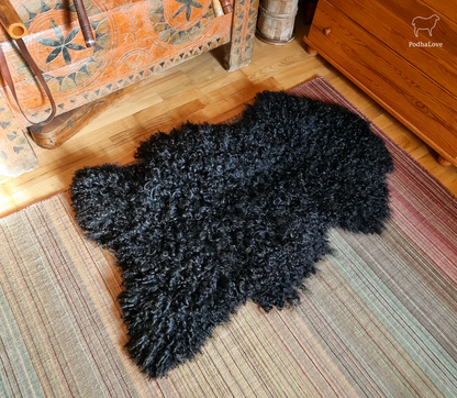 Schaffell Premium Schaffell Teppich Natur Rund Groß XXL