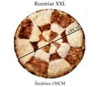 Skóra Owcza Premium Dywan Ze Skóry Owczej Naturalny Okrągły Duży XXL