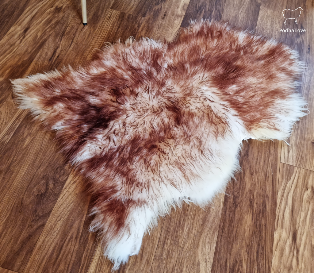 SKÓRA OWCZA SKÓRY OWCZE NATURALNE 120-130 cm DUŻE XXL