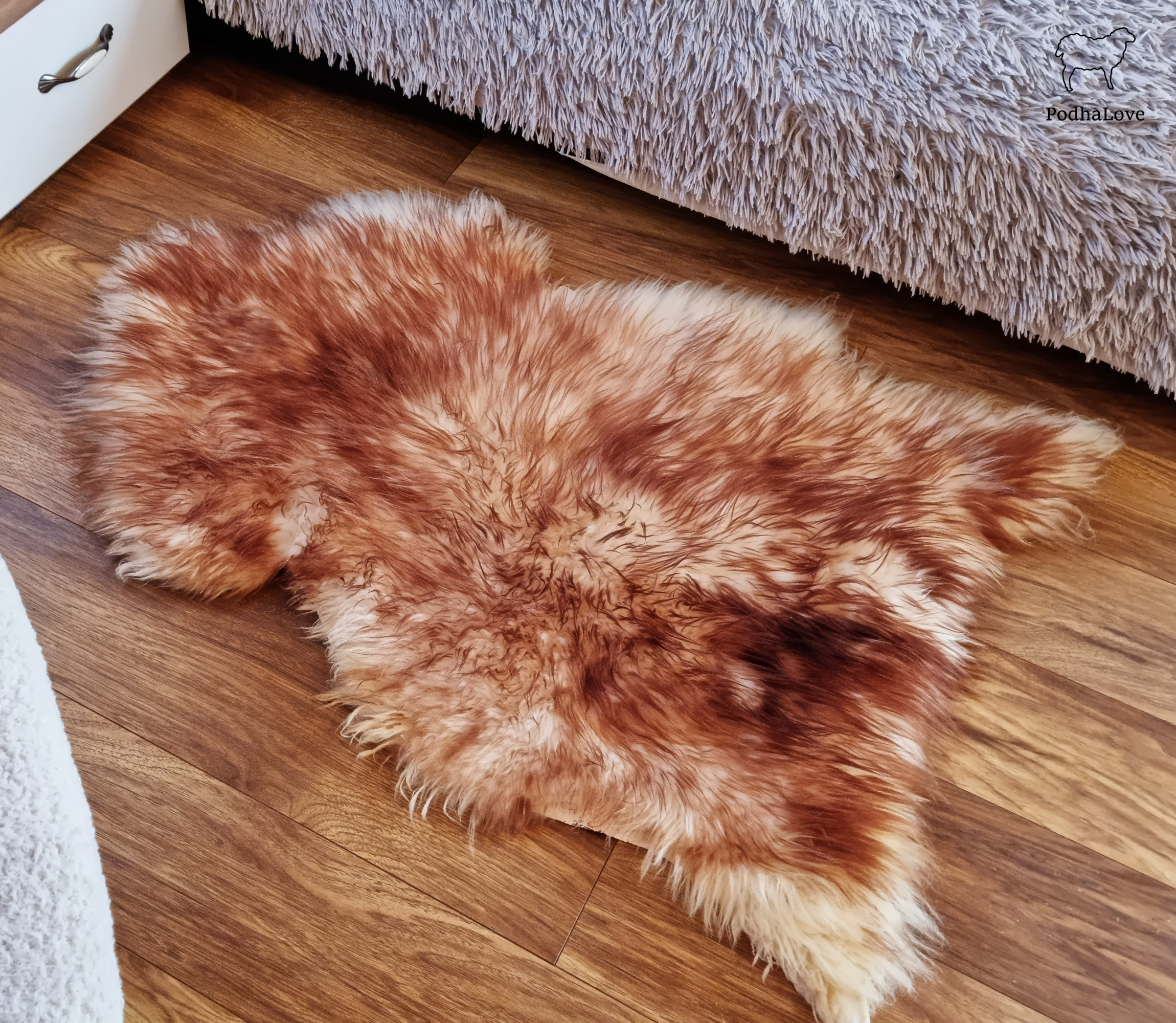 SKÓRA OWCZA SKÓRY OWCZE NATURALNE 120-130 cm DUŻE XXL