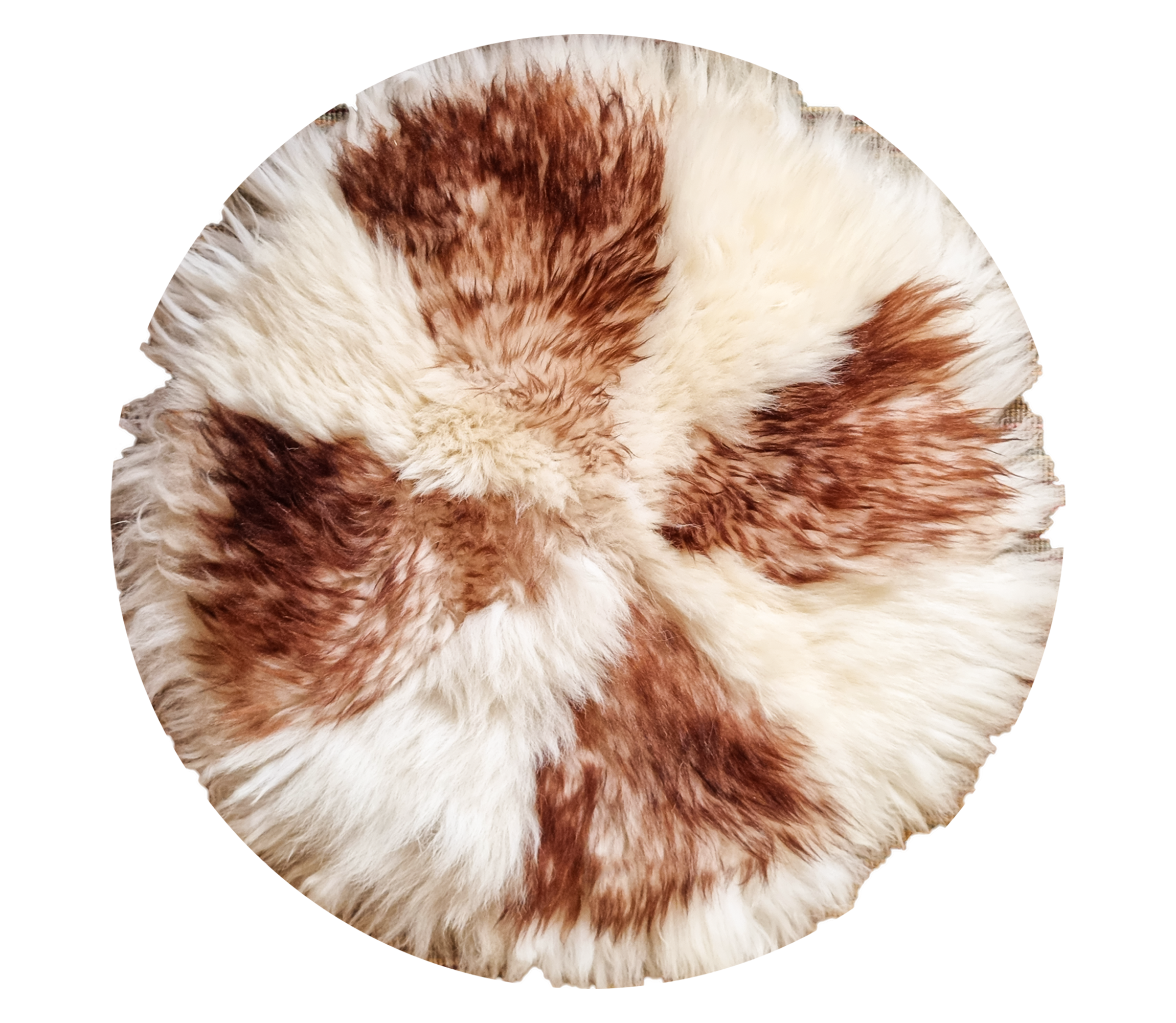 Skóra Owcza Premium Dywanik na krzesło Ze Skóry Owczej Naturalny Okrąg